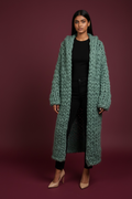 Manteau en laine vert